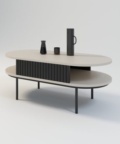 unikalne meble, unikalny design, unikalny dizajn, unikalne wzornictwo, stolik kawowy beż, stolik kawowy beżowy, stolik kawowy ryfle, stolik kawowy ryflowany, polski dizajn, stolik kawowy okrągły, okrągły stolik kawowy, owalny stolik kawowy, stolik kawowy owal, stolik kawowy owalny, polski design, stolik kawowy japandi, stolik japandi, stolik kawowy lamele, stolik kawowy ryflowany