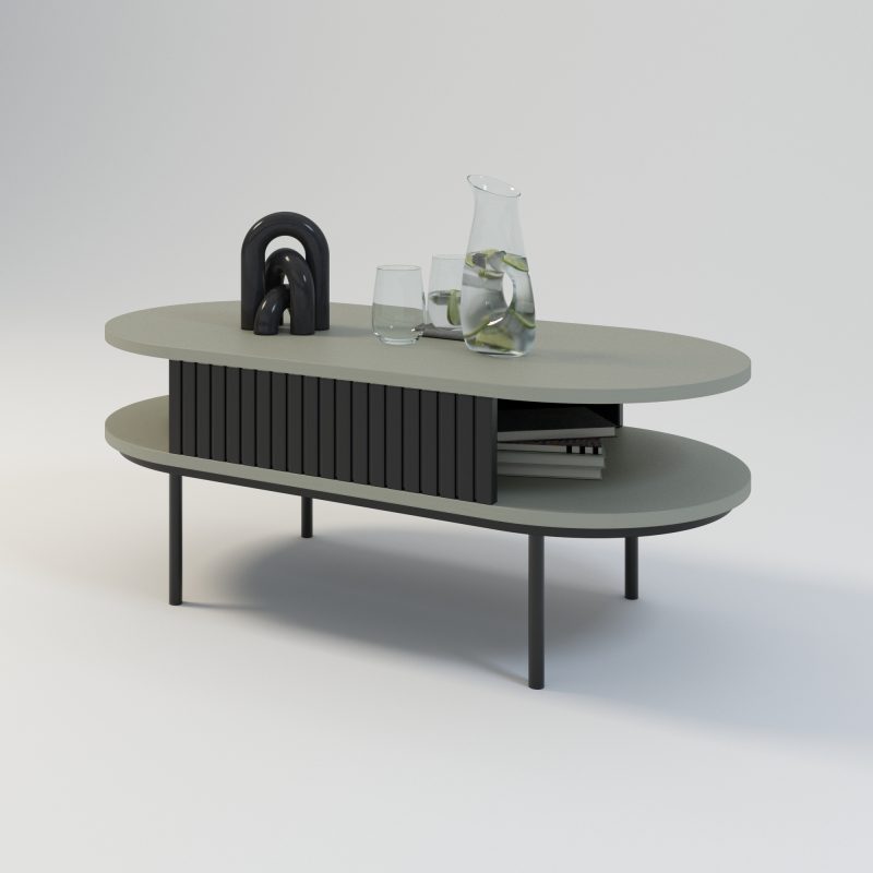 unikalne meble, unikalny design, unikalny dizajn, unikalne wzornictwo, stolik kawowy beż, stolik kawowy beżowy, stolik kawowy ryfle, stolik kawowy ryflowany, polski dizajn, stolik kawowy okrągły, okrągły stolik kawowy, owalny stolik kawowy, stolik kawowy owal, stolik kawowy owalny, polski design, stolik kawowy japandi, stolik japandi, stolik kawowy lamele, stolik kawowy ryflowany