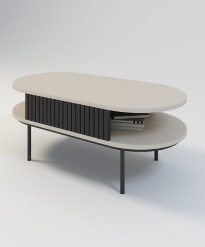 unikalne meble, unikalny design, unikalny dizajn, unikalne wzornictwo, stolik kawowy beż, stolik kawowy beżowy, stolik kawowy ryfle, stolik kawowy ryflowany, polski dizajn, stolik kawowy okrągły, okrągły stolik kawowy, owalny stolik kawowy, stolik kawowy owal, stolik kawowy owalny, polski design, stolik kawowy japandi, stolik japandi, stolik kawowy lamele, stolik kawowy ryflowany